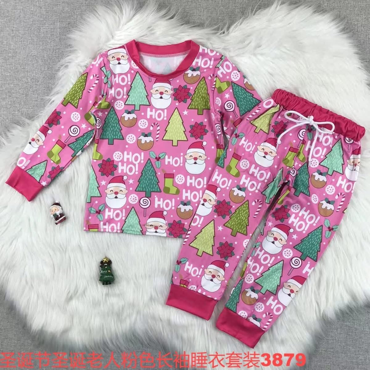 November 2025 preorder- Pink Santa ho ho pajama
