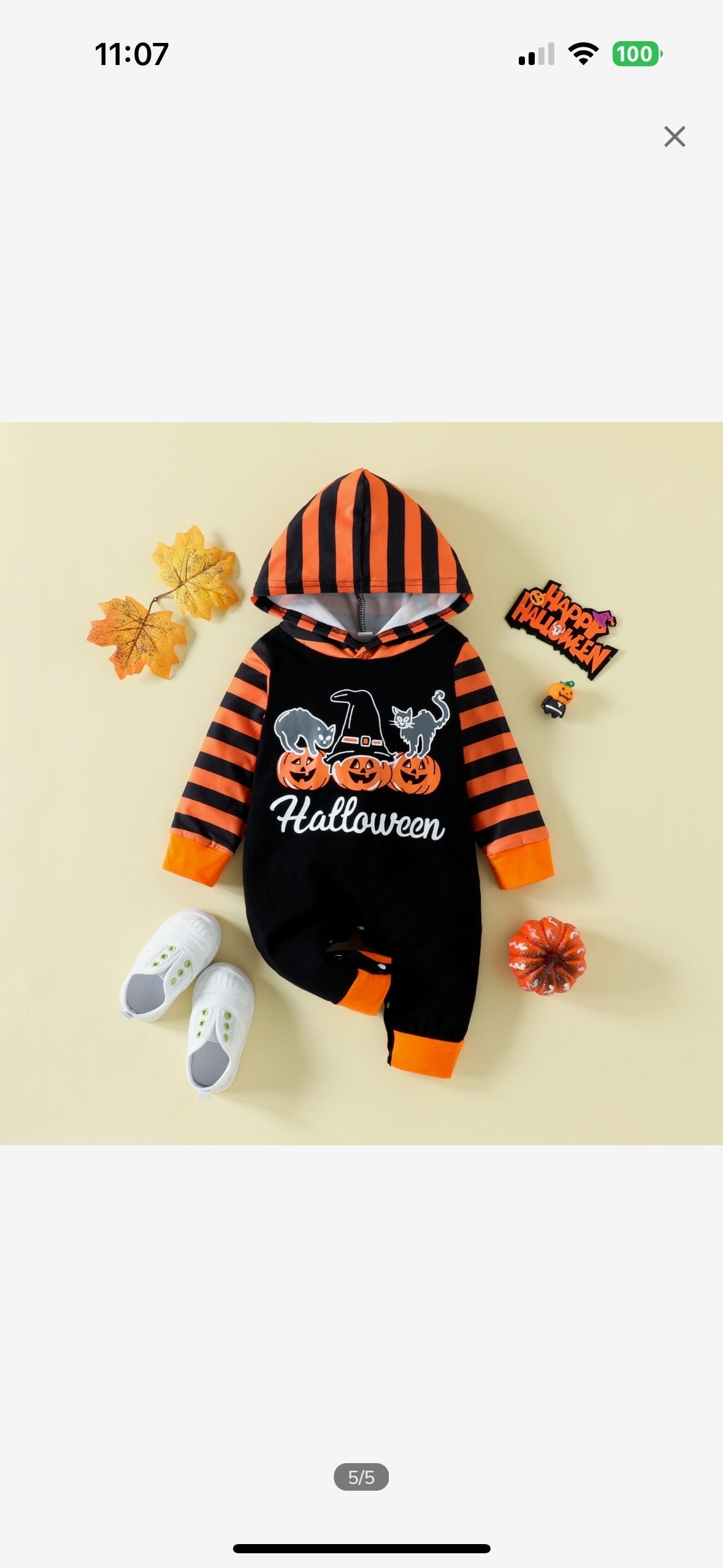 Halloween Hooded Rompers
