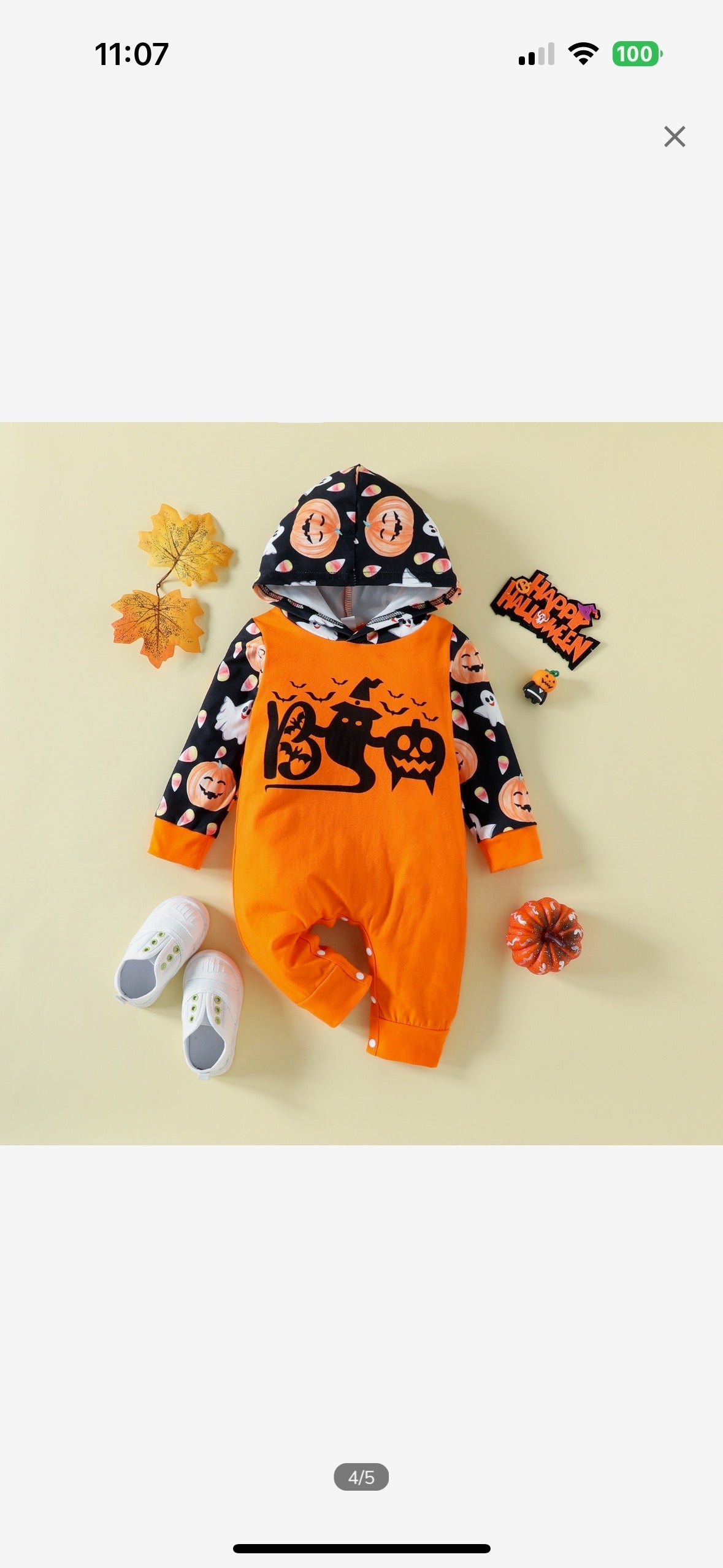 Halloween Hooded Rompers