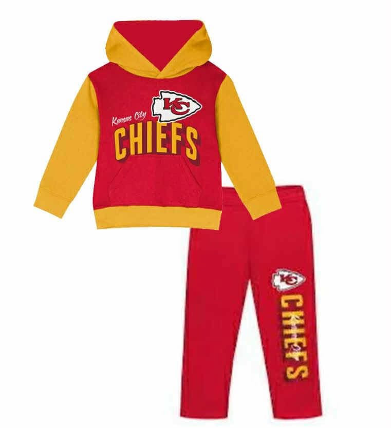 LL Christmas customs-2025-Chiefs boys pant set Logo