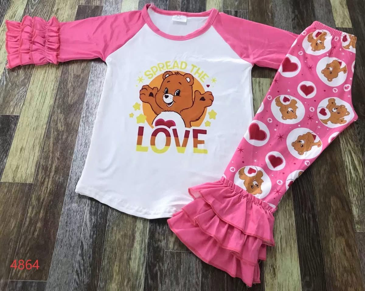 October clearance 2025-care bear pant set