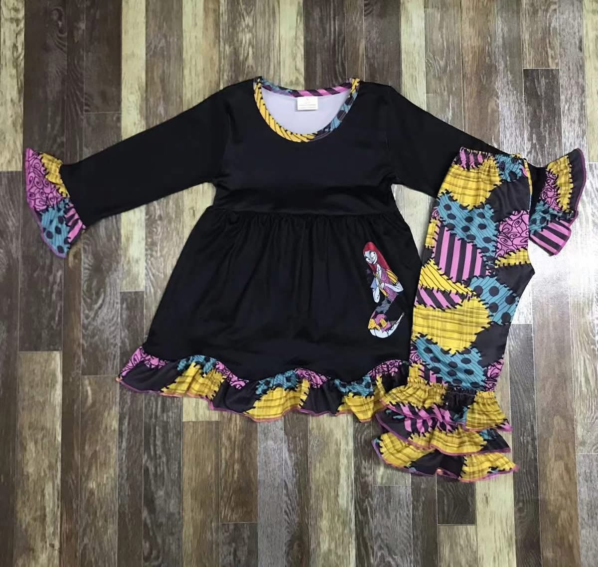 September-preorder-2025-black Sally dress with pants