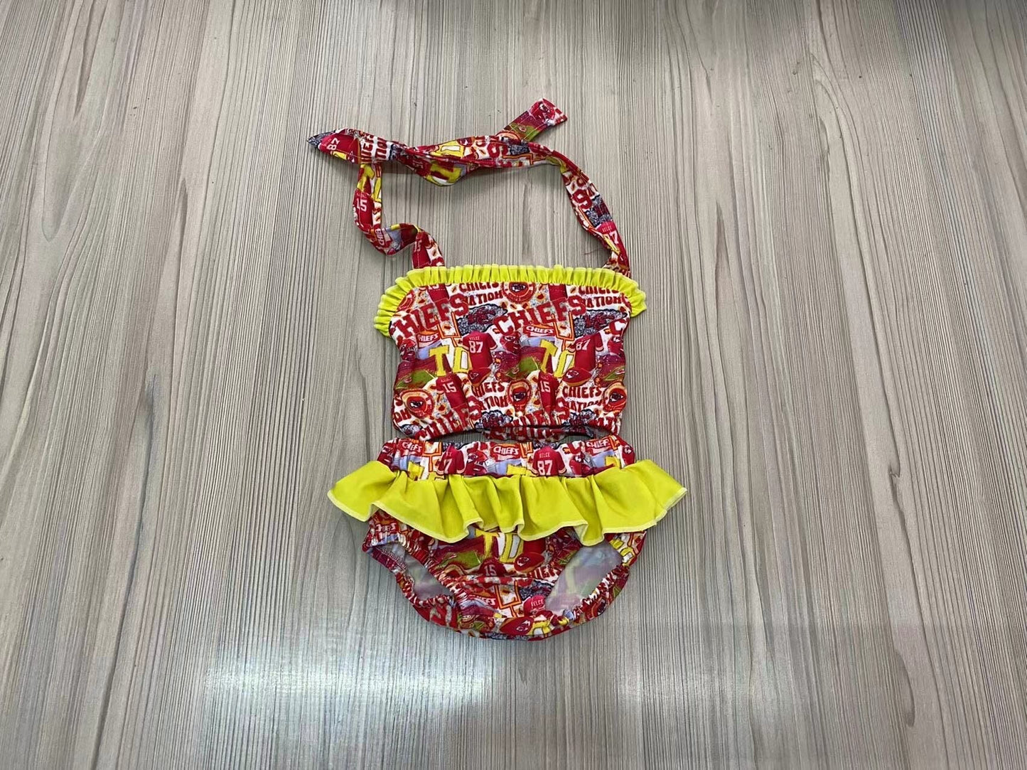 LL custom-chiefs swimsuit