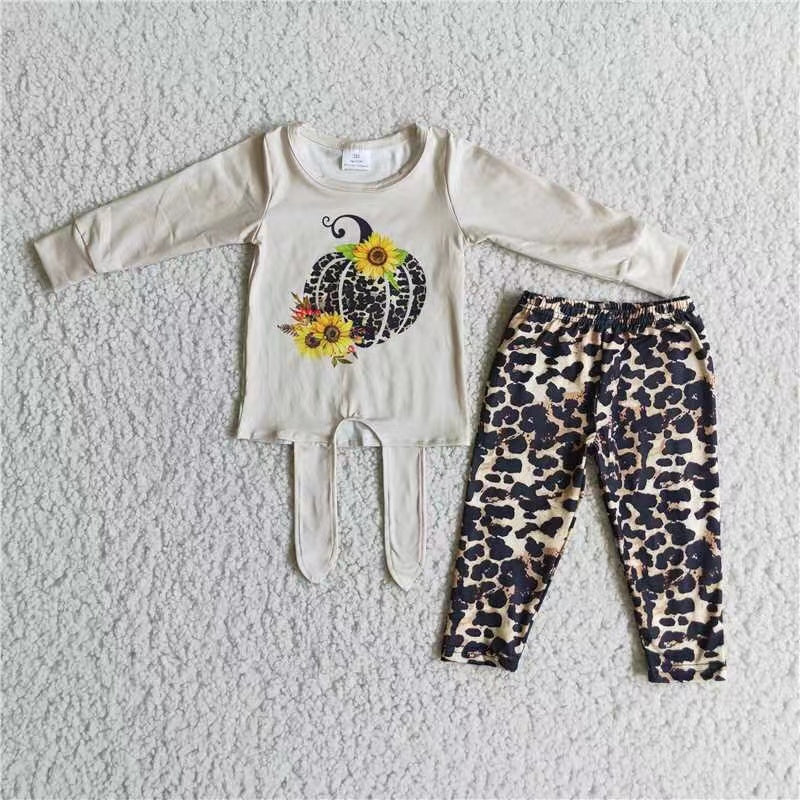 AR thanksgiving flash sale -cheetah print pant with sunflower shirt
