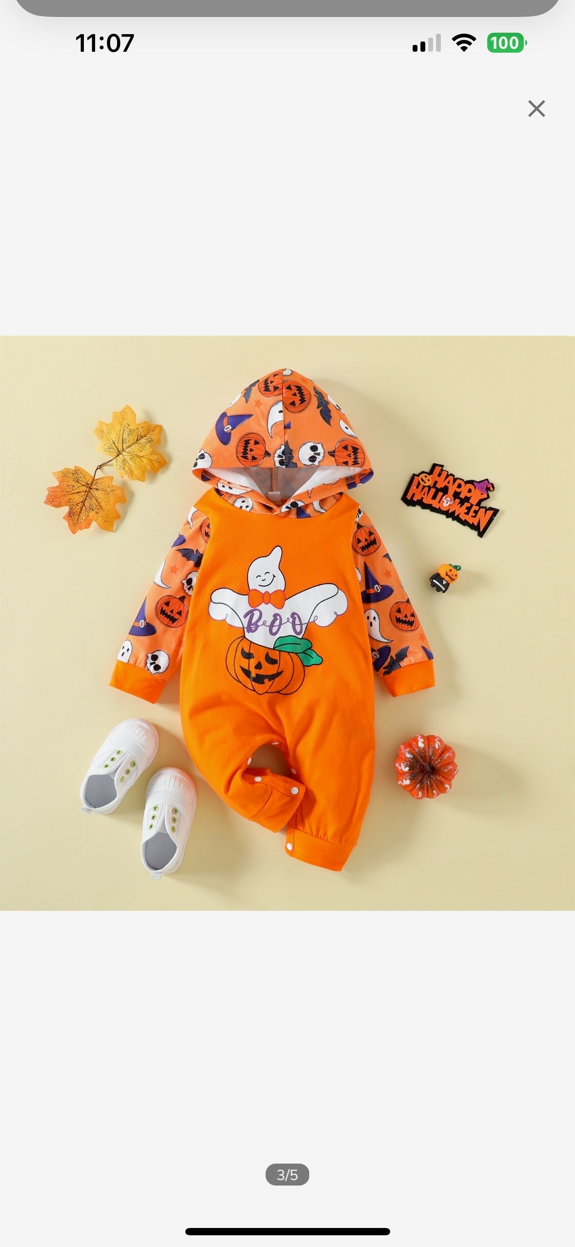 Halloween Hooded Rompers