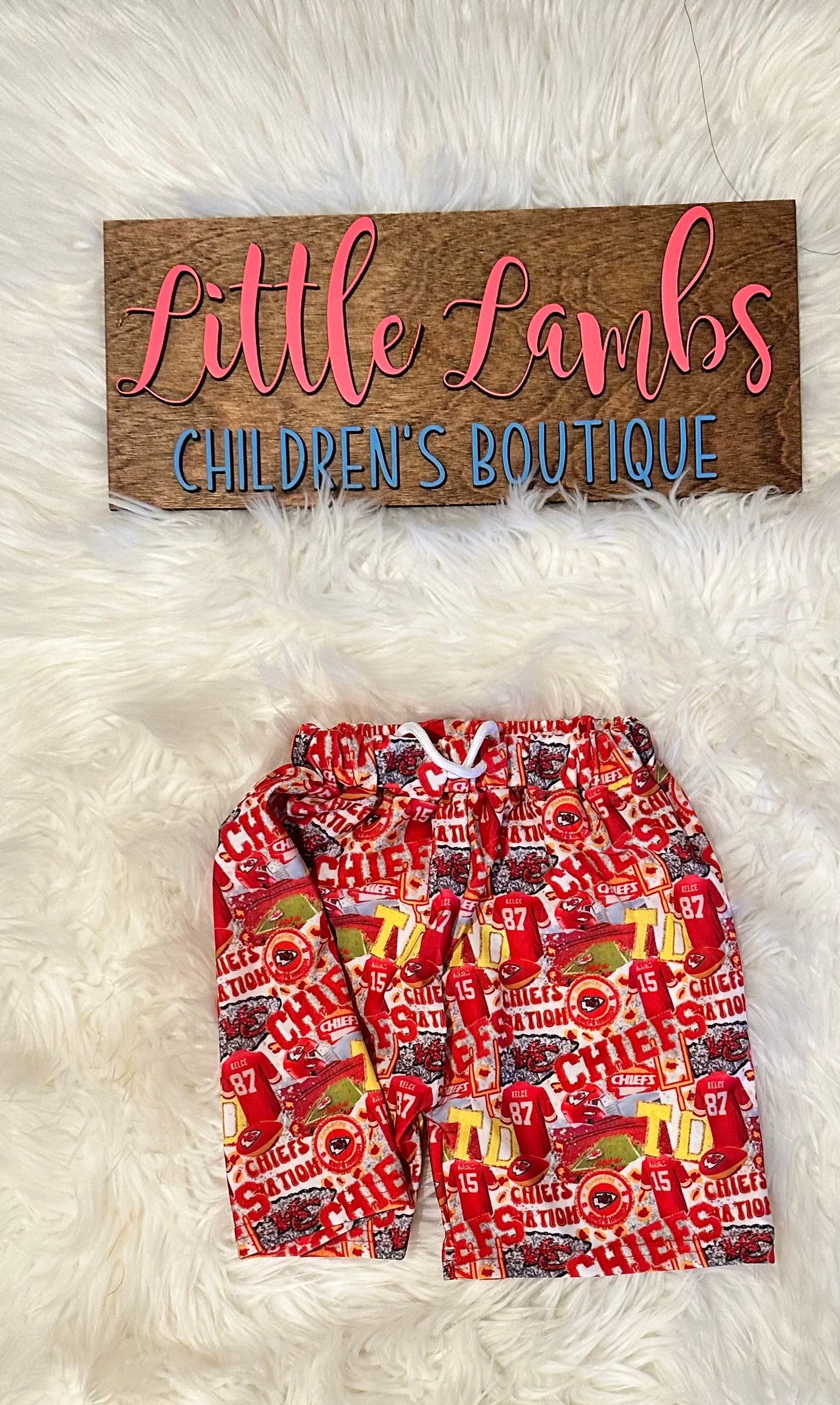 LL custom-chiefs swim trumk