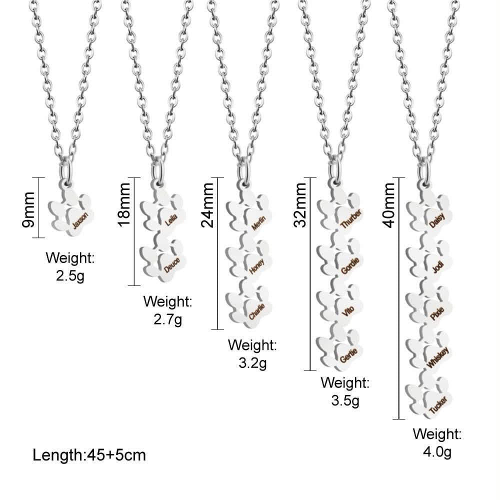 Forever -closing-Oct 10-paw necklace and bracelet