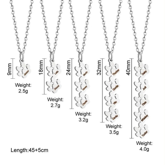Forever -closing-Oct 10-paw necklace and bracelet