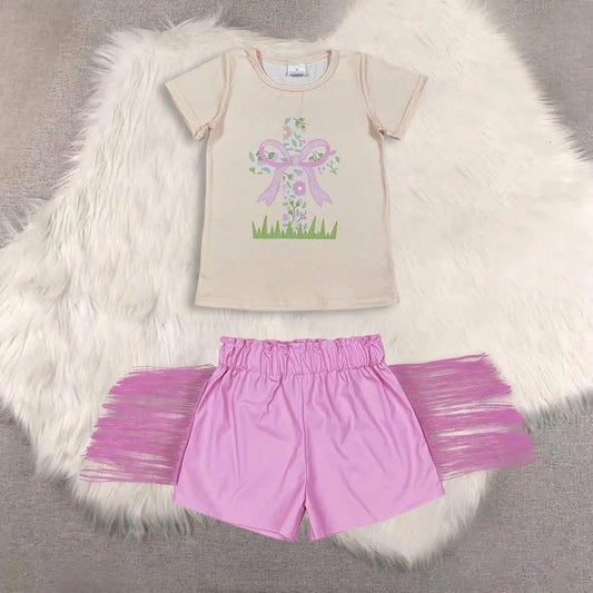 AR march 2026 preorder-pleather pink shorts with shirt
