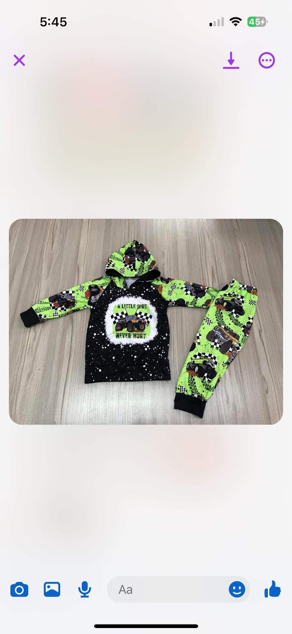 Little Dirt hoodie set