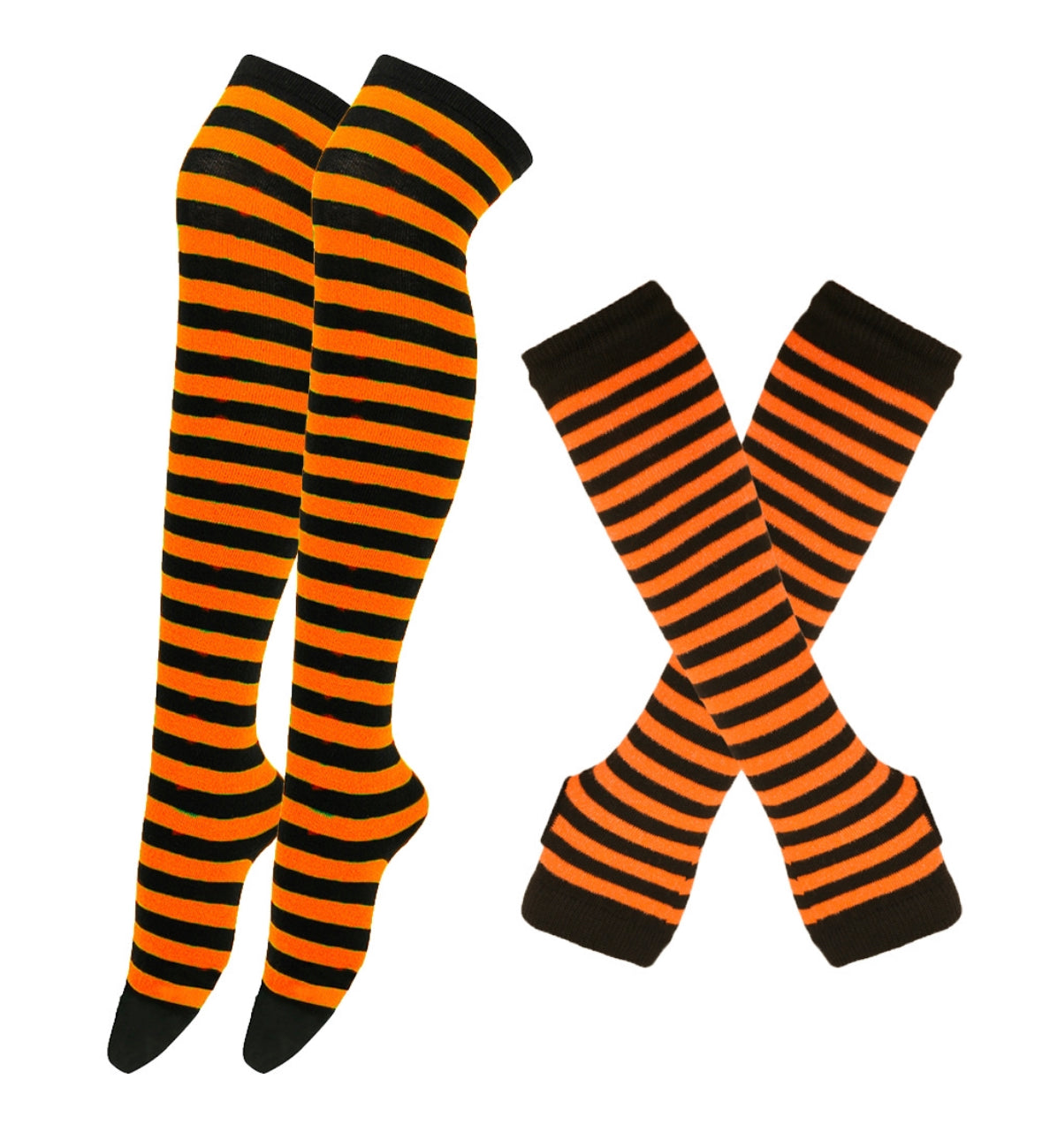 Long socks and glove