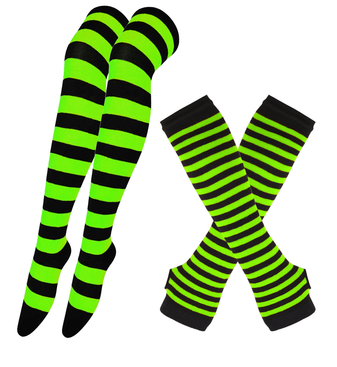 Long socks and glove