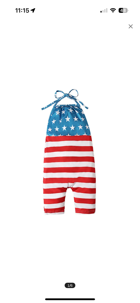 Wall Sale-4th flag romper romper