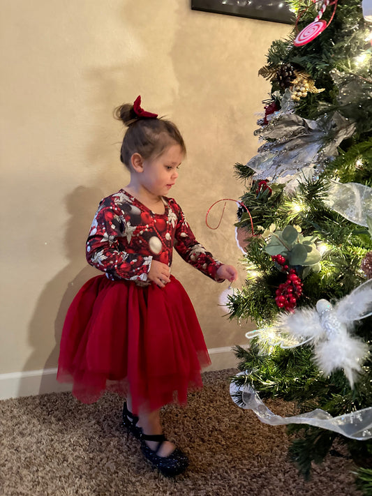 LL custom- Christmas Ornament tulle dress Christmas
