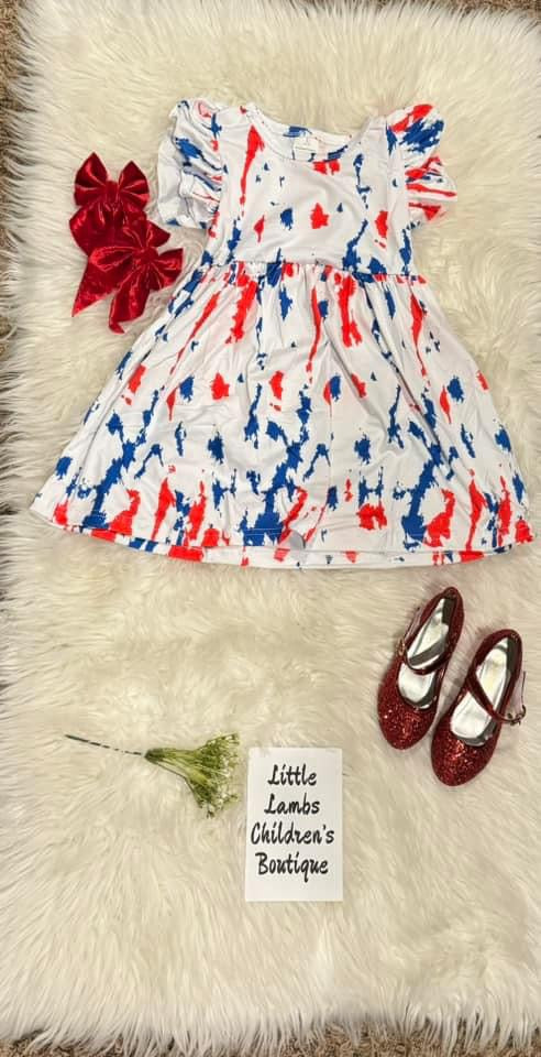 4th paint splatter dress