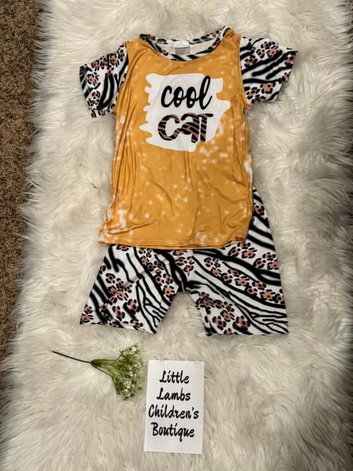 Cool cat short set