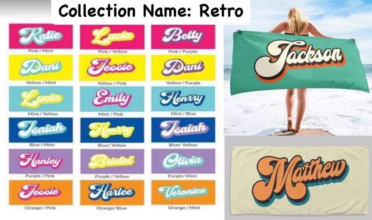 Custom towels - Retro