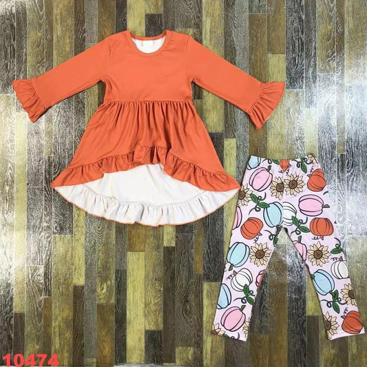 September-preorder-2025-clearance-Orange dressy shirt with pumpkin pants