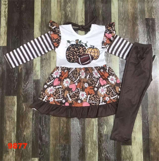 September-preorder-2025-clearance-football flower dress with pants