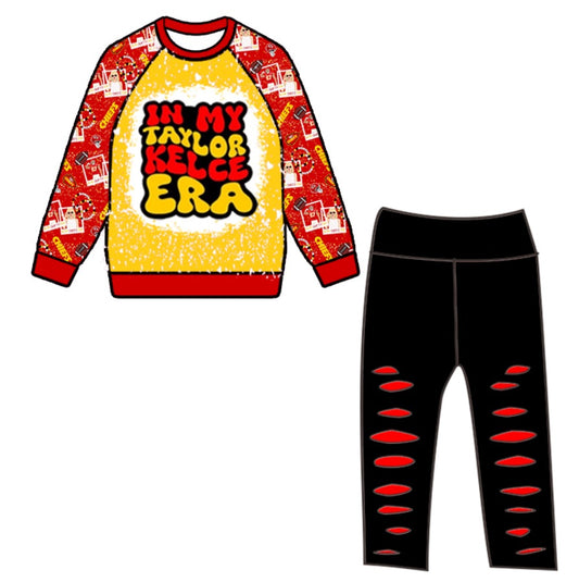 LL custom Kelce Taylor legging set