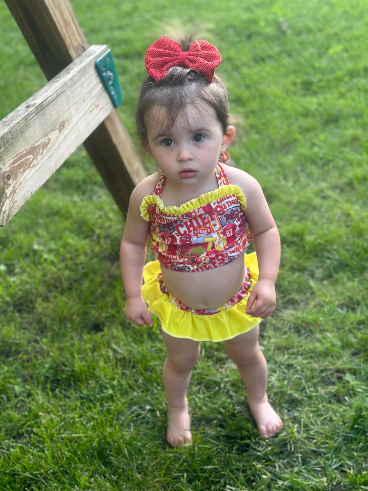 LL custom-chiefs swimsuit