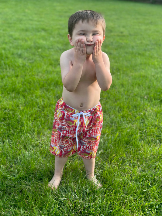 LL custom-chiefs swim trumk