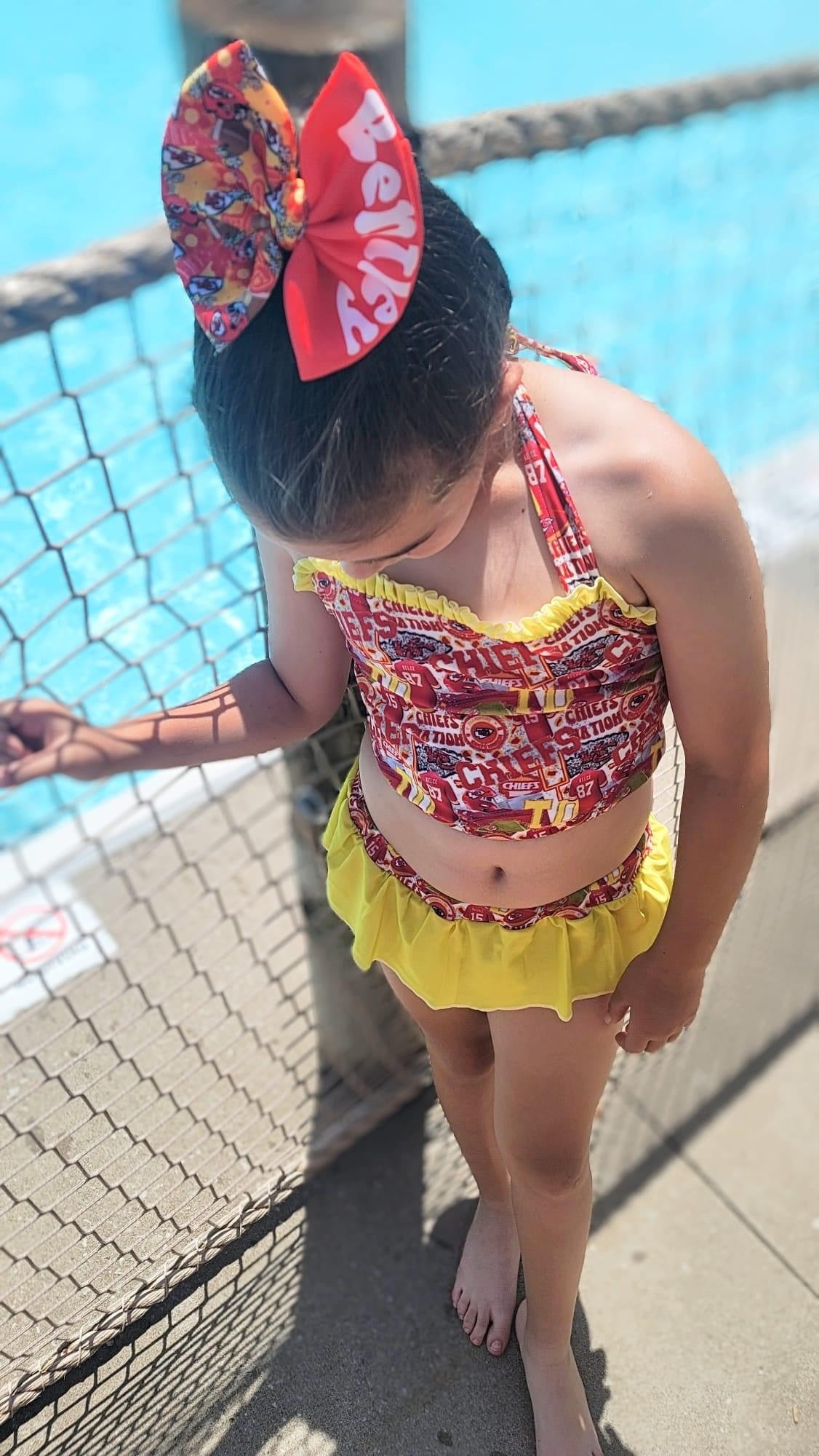 LL custom-chiefs swimsuit