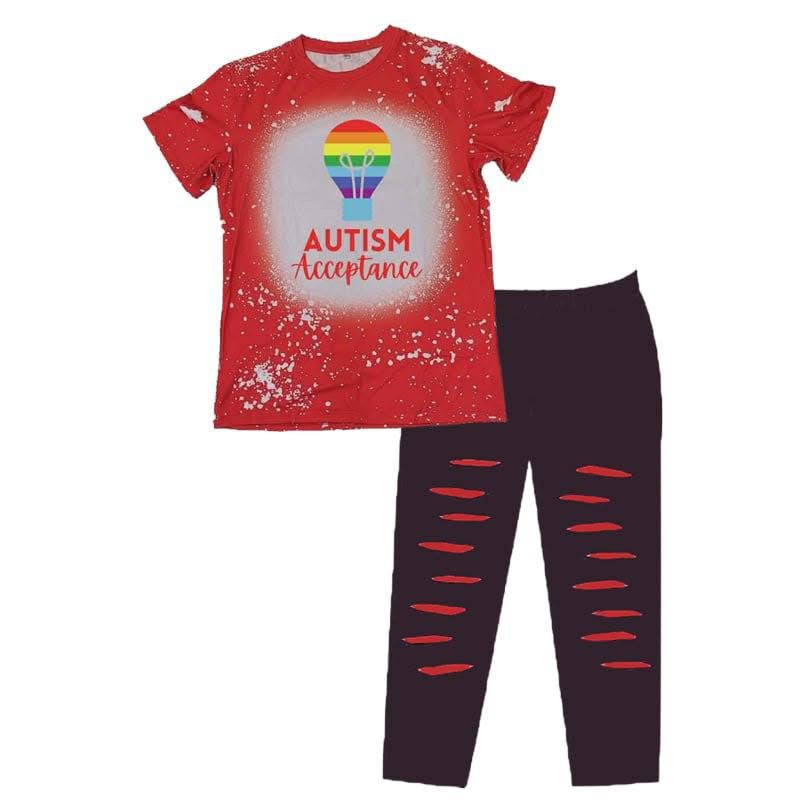 Autism awareness custom long pants set