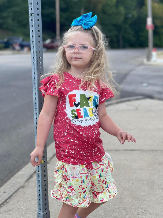LL customs - Summer vibe State fair short set