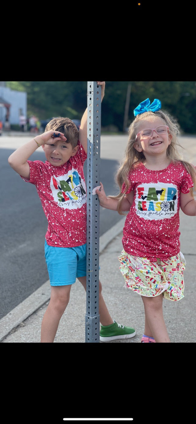 LL customs - Summer vibe State fair short set