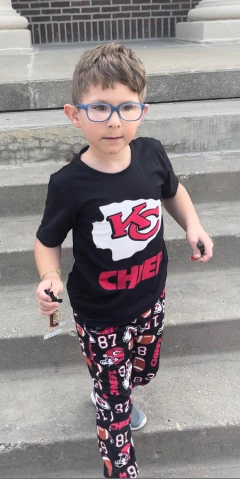 LL chiefs jogger with #  Custom