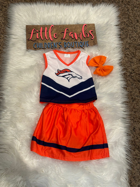 Custom Boutique- Bronco Cheerleaders outfit