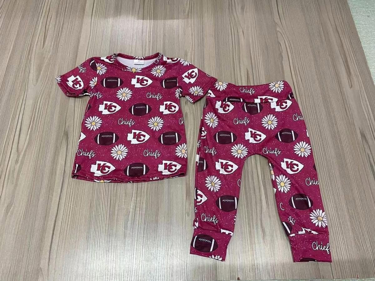 Chiefs daisy - kid-Long Sleeve