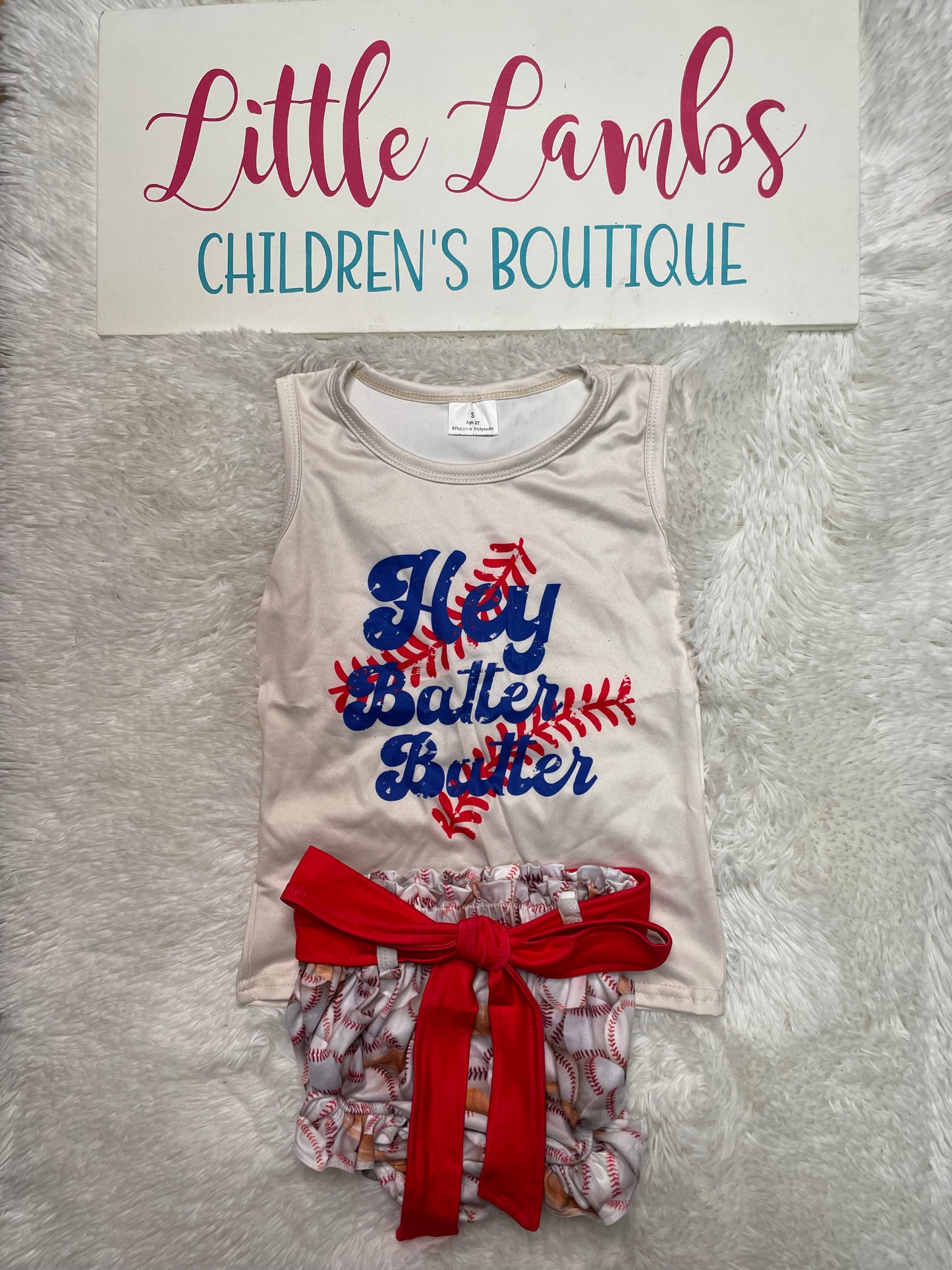 Hey Batter Baseball Bummie Outfit