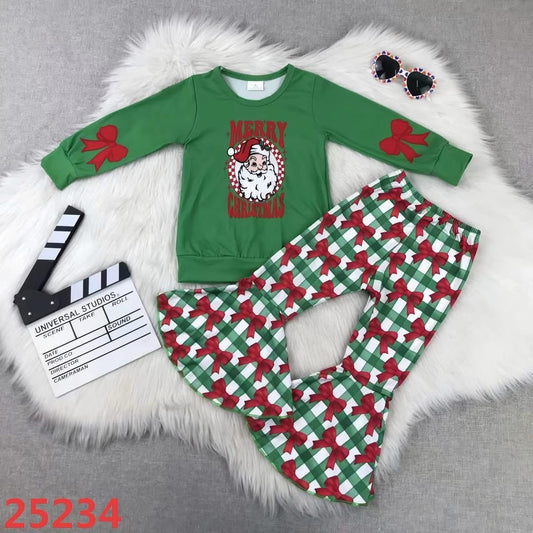 November 2025 preorder- Santa with green bow pants