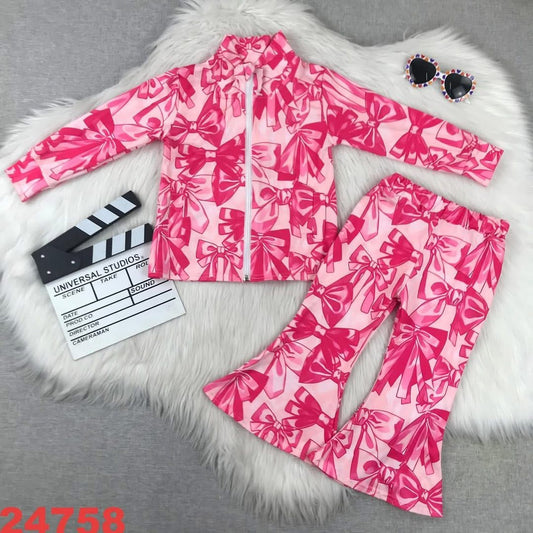 November 2025 preorder-pink bow yoga set