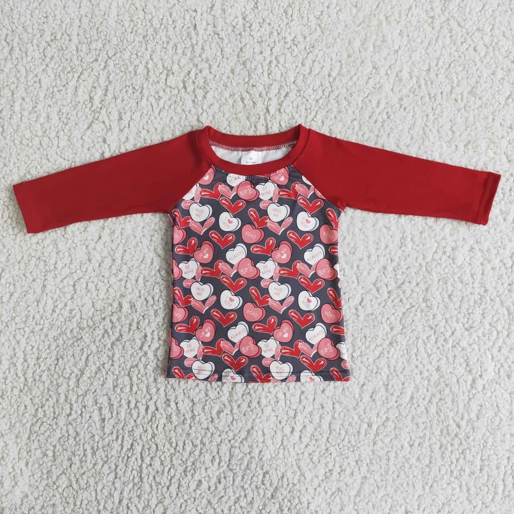 Valentine’s Flash Sale (AR) - boys conversation hearts shirt