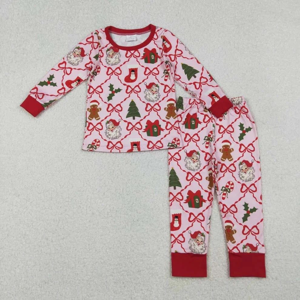 AR thanksgiving Sale 2025-black Friday-Santa pink bow pjs