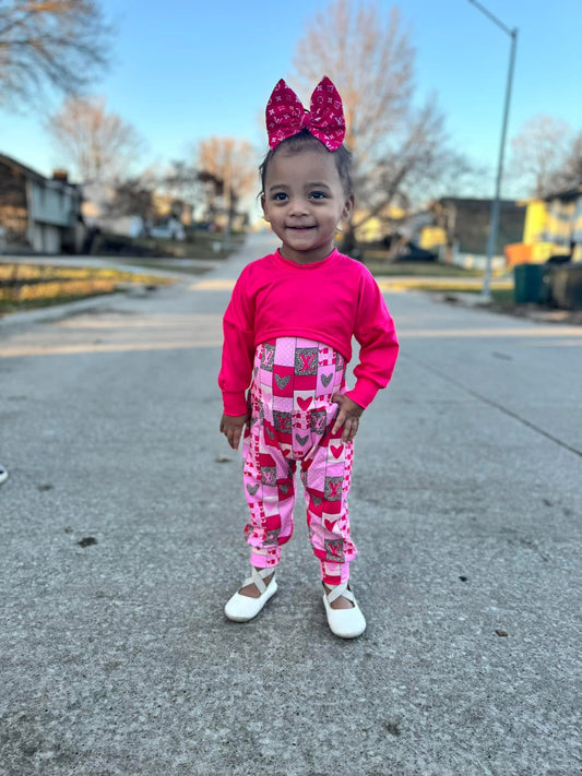LV Pink Hearts Outfit