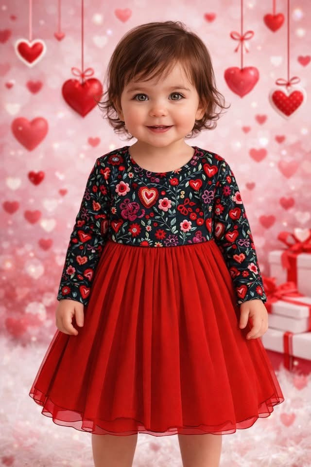 2026 valentines preorder-flower tulle dress