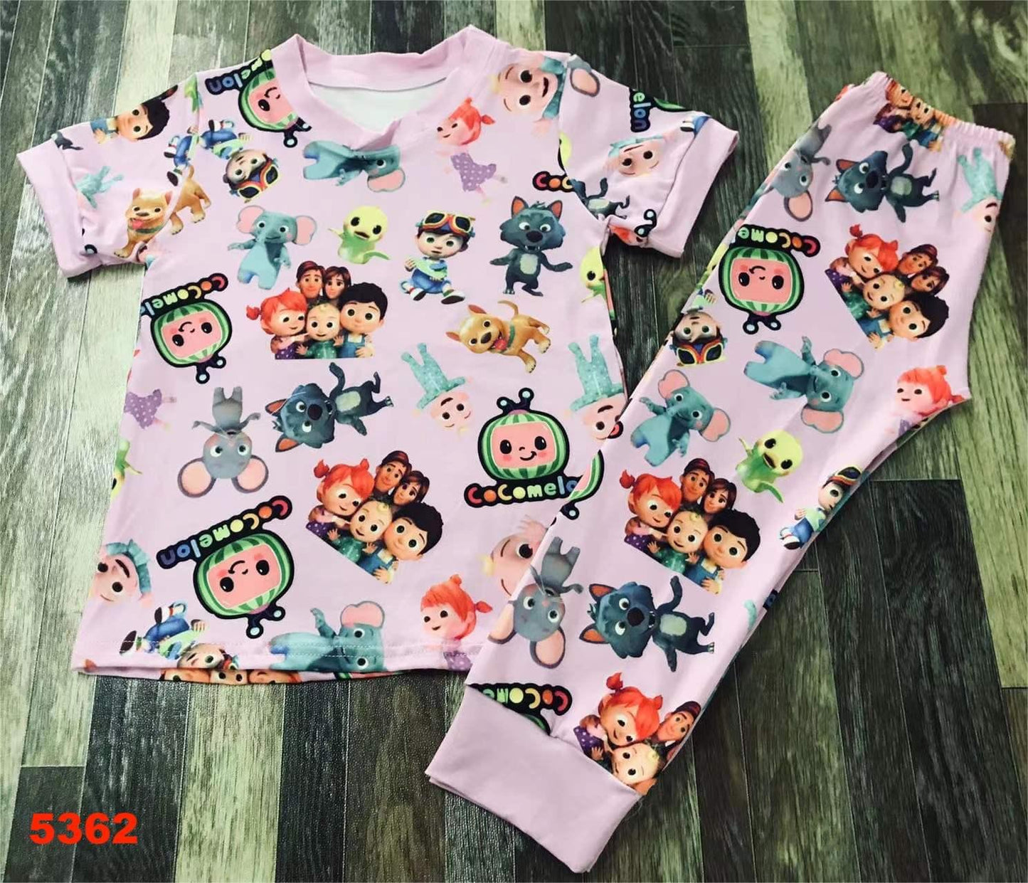 Pink Cocomelon PJ set