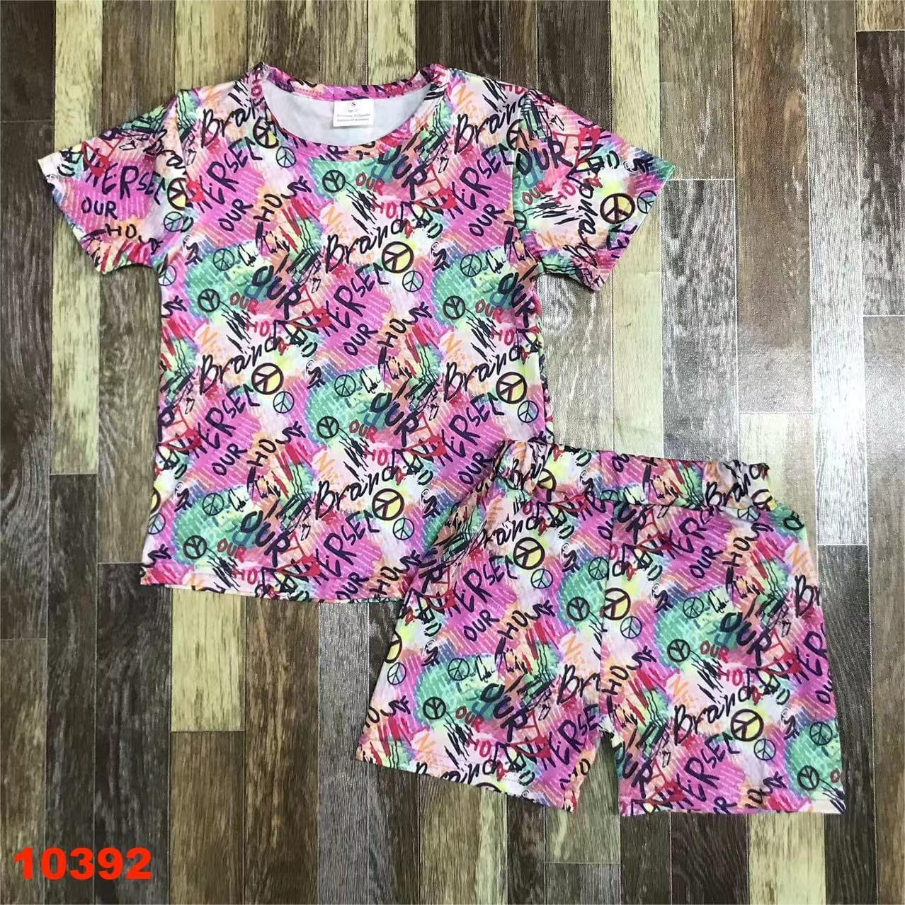 Tiedye shorts set