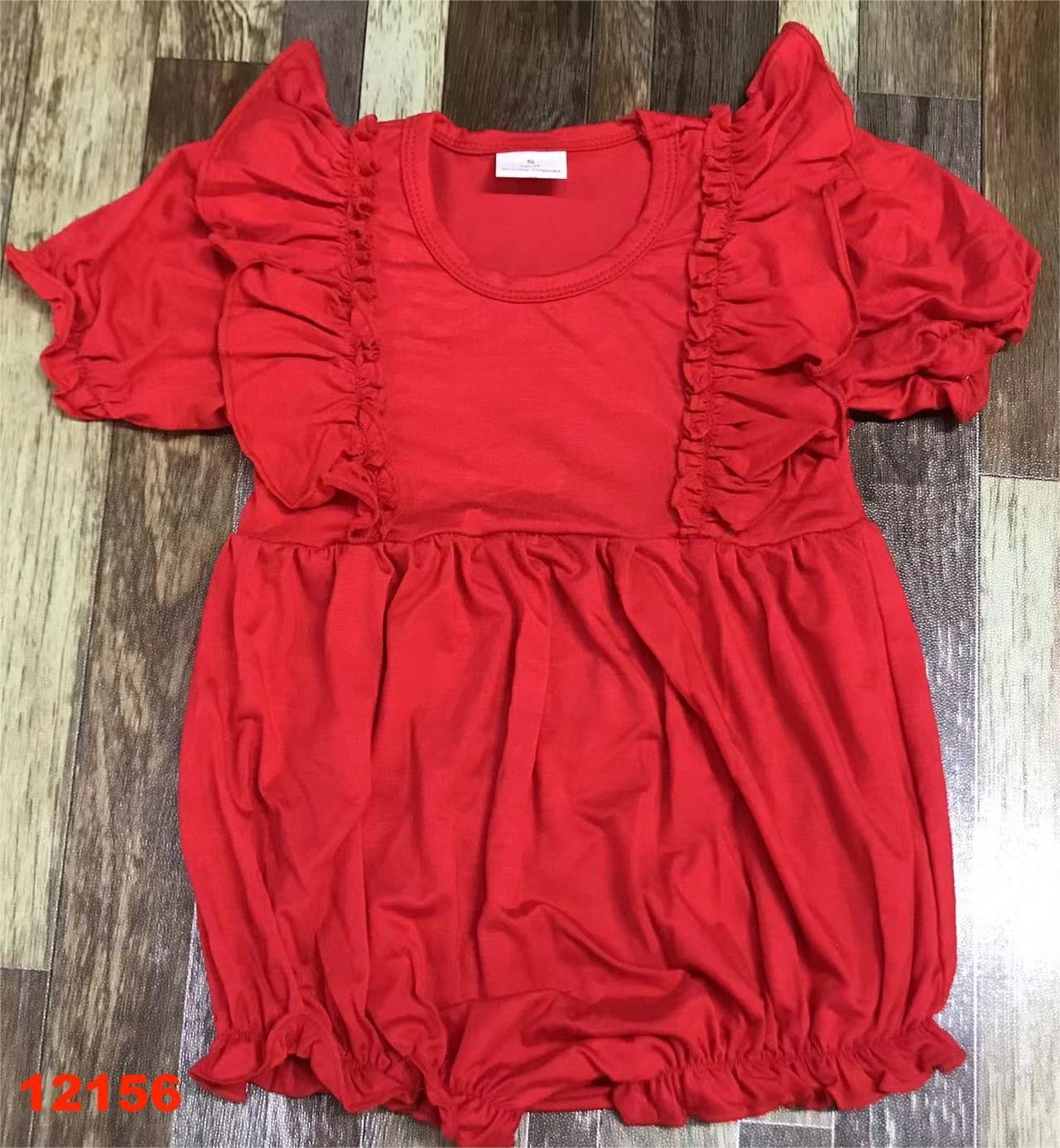 Red Ruffle Onesie