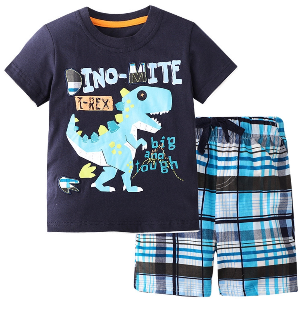 Dino-mite plaid shorts