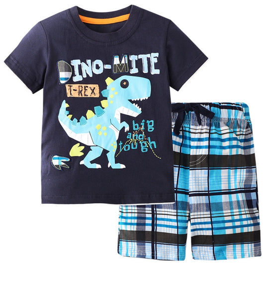 Dino-mite plaid shorts