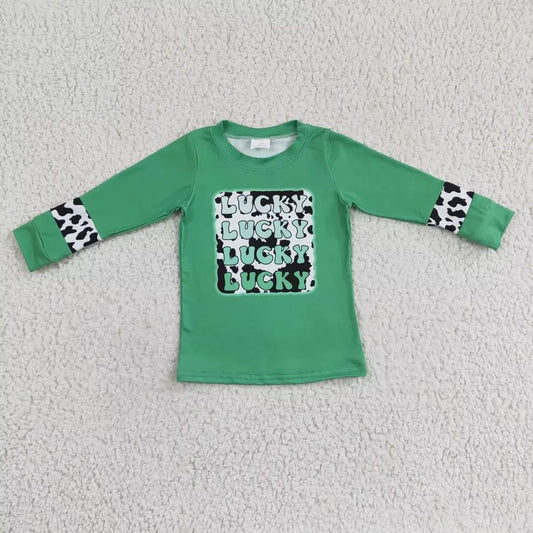 St Patty’s boys lucky shirt