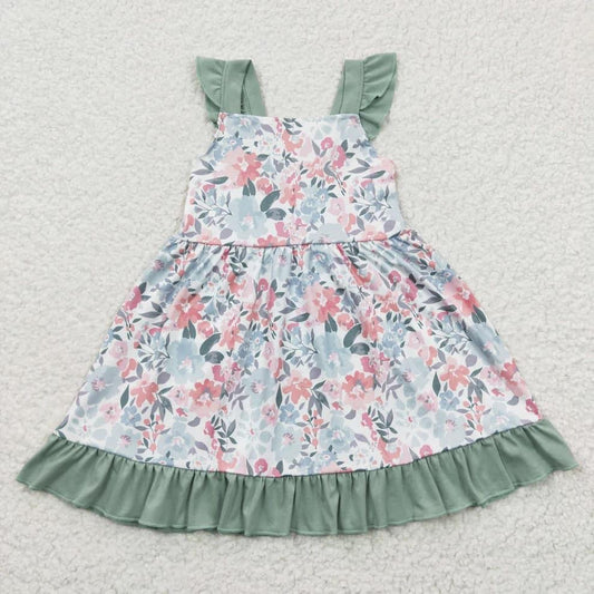 RTS olive floral dress