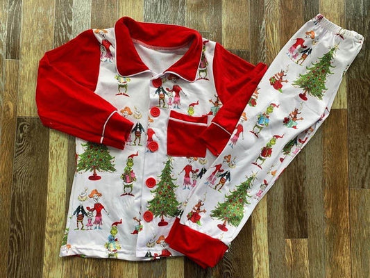 Grinch village pajama