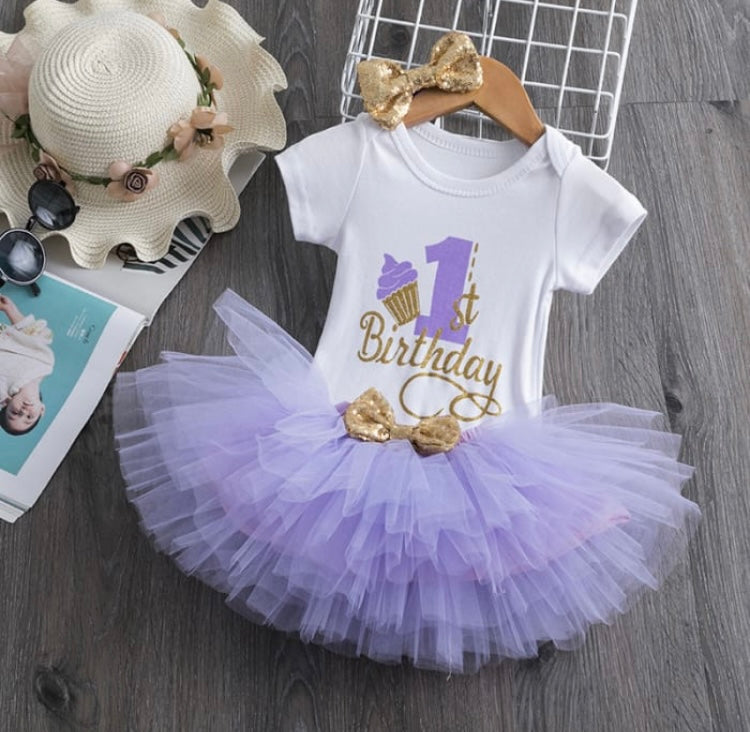1st Birthday Tutu Purple