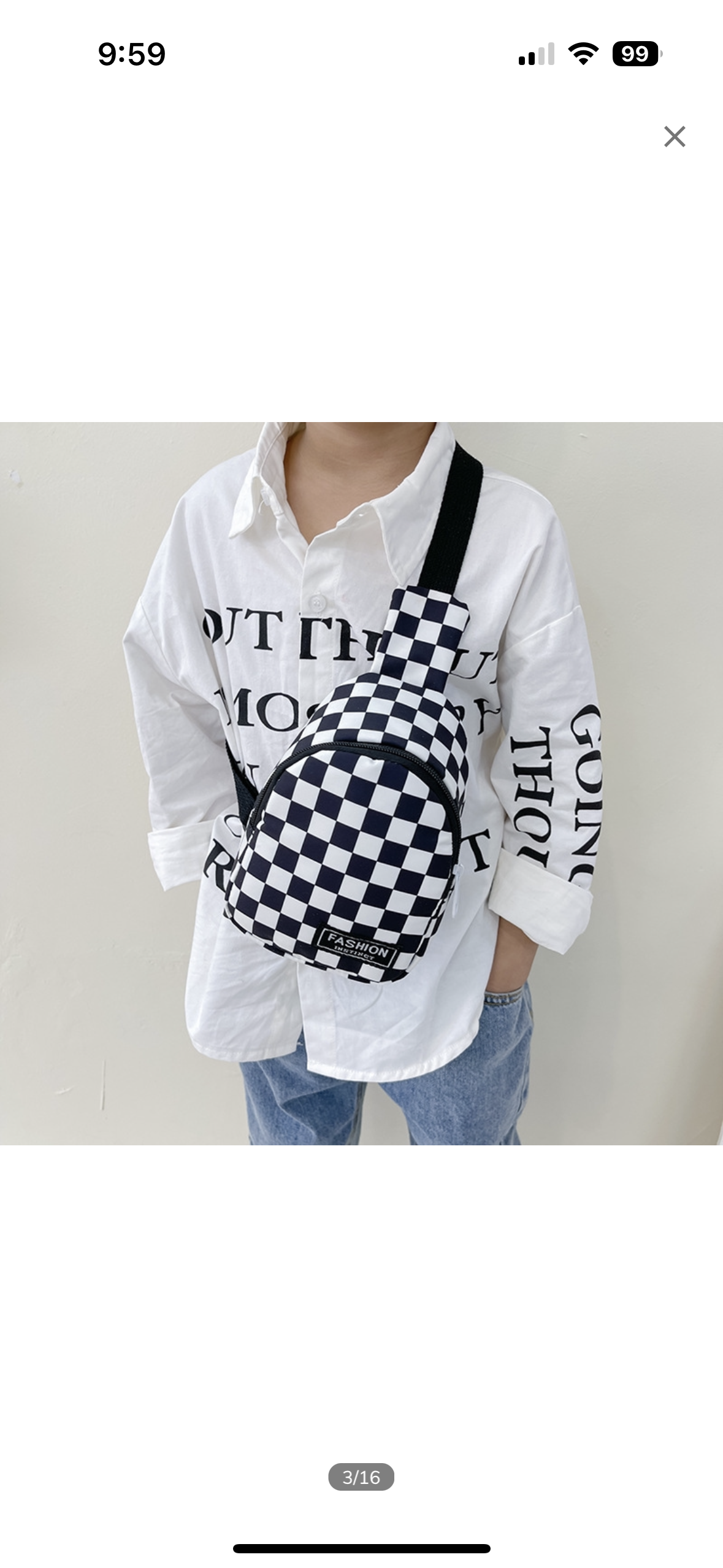 Big kids sling bag